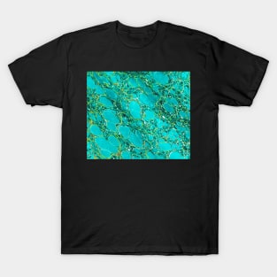 Abstract turquoise cells T-Shirt